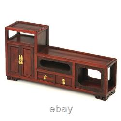 Mahogany carving crafts TV cabinet miniature ornaments antique model