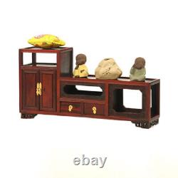 Mahogany carving crafts TV cabinet miniature ornaments antique model