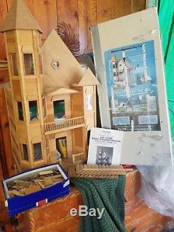 Mansions In Miniature San Franciscan New Dura Craft Wooden Doll House Kit, Full