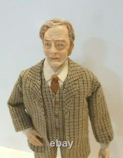 Marsha Backstrom Miniature Older Gentleman Doll Kit Finished By Nancy Wantiez