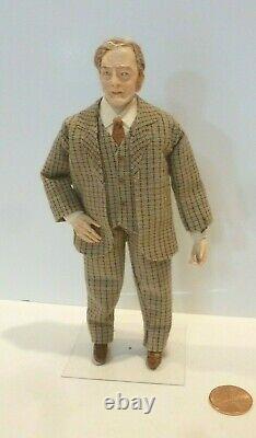 Marsha Backstrom Miniature Older Gentleman Doll Kit Finished By Nancy Wantiez