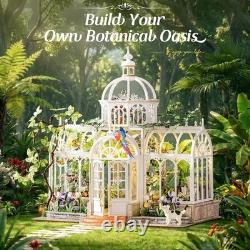 Master-Level Botanical Conservatory Kit with LED Light Elegant Home Display