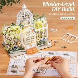 Master-Level Botanical Conservatory Kit with LED Light Elegant Home Display