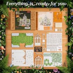 Master-Level Botanical Conservatory Kit with LED Light Elegant Home Display