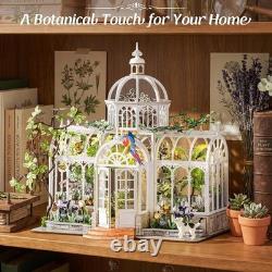 Master-Level Botanical Conservatory Kit with LED Light Elegant Home Display