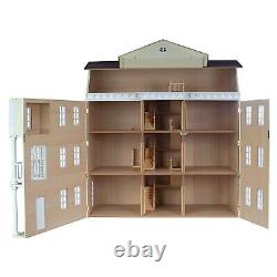 Mayfair 3 Floor Georgian Dolls House Unpainted Flat Pack Kit Tumdee 112 Scale