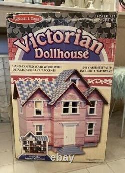 Melissa & Doug Classic Heirloom Victorian Wooden Dollhouse 112 Scale-NEW RARE