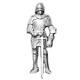 Melody Jane Dolls House Knight in Medeival Armour Kit Miniature 112 Accessory