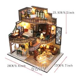 Mini Doll House 3D Puzzle Assembly Building Model Toys Home Bedroom Decoration w