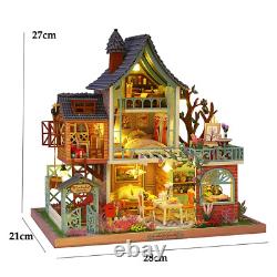 Mini Doll House 3D Puzzle Assembly Building Model Toys Home Bedroom Decoration w