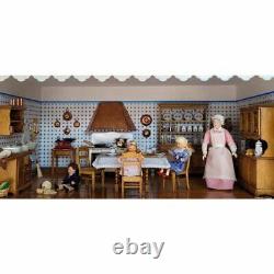 Mini Mundus Dollhouse Antique Kitchen Complete Set, Furniture Kit