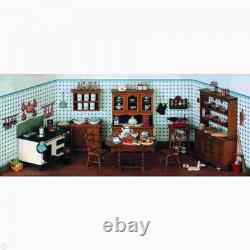 Mini Mundus Dollhouse Antique Kitchen, Furniture Kit