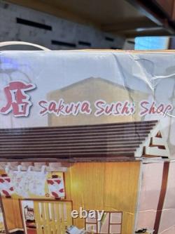 Miniature 3D Sakura Sushi Shop Dollhouse Coffee Bar Wedding Time Lot of 7 NEW