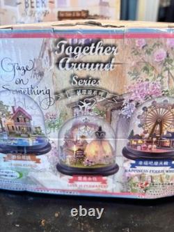 Miniature 3D Sakura Sushi Shop Dollhouse Coffee Bar Wedding Time Lot of 7 NEW