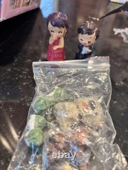 Miniature 3D Sakura Sushi Shop Dollhouse Coffee Bar Wedding Time Lot of 7 NEW