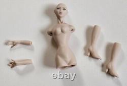 Miniature Artisan Porcelain Dollhouse Doll Kit Body Pieces Only by Dana Burton