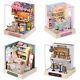 Miniature Building Kits DIY Wooden Furniture LED Sakura Noodles Mini Doll Houses