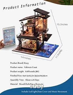 Miniature DIY Dollhouse Kit with Furniture Accessories Creative Gift for