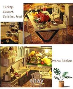 Miniature DIY Dollhouse Kit with Furniture Accessories Creative Gift for