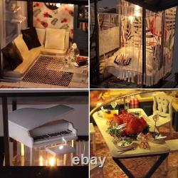 Miniature DIY Dollhouse Kit with Furniture Accessories Creative Gift for Lovers