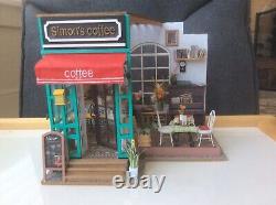 Miniature Diy Assembled Doll House Diorama Coffee Shop