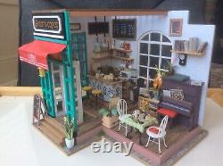 Miniature Diy Assembled Doll House Diorama Coffee Shop