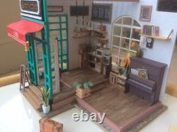 Miniature Diy Assembled Doll House Diorama Coffee Shop