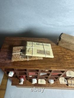 Miniature Doll House Shackman Post Office With Packages And Newspapers
