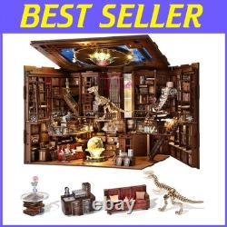 Miniature Dollhouse Booknook Kit with LED Light
