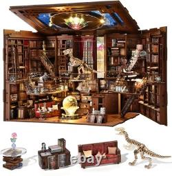 Miniature Dollhouse Booknook Kit with LED Light