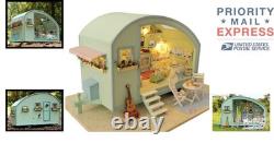 Miniature Dollhouse DIY Kit 3D Puzzle with Charming LED Light & Instructions