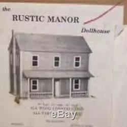 Miniature Dollhouse RUSTIC MANOR FARMHOUSE KIT #142 112 Vintage Very Rare NIB