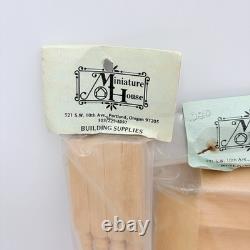 Miniature House Dollhouse Supplies Lot Shakes Stairs Cir-Kit Hardware NOS