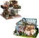 Miniature House Kit DIY Dollhouse Kit Tiny House Room Decorations Mini Home