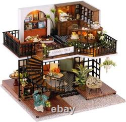 Miniature House Kit DIY Dollhouse Kit Tiny House Room Decorations Mini Home