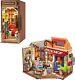 Miniature House Kit DIY Mini Dollhouse Corner Bookstore Book Nook Kit