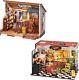Miniature House Kit DIY Mini Dollhouse Tiny House Making Kit with LED Light