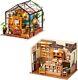 Miniature House Kit DIY Mini Dollhouse with Accessories Tiny House Making Kit