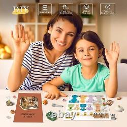 Miniature House Kit DIY Mini Dollhouse with Accessories Tiny House Making Kit