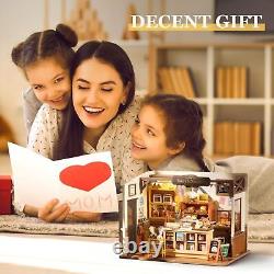 Miniature House Kit DIY Mini Dollhouse with Accessories Tiny House Making Kit