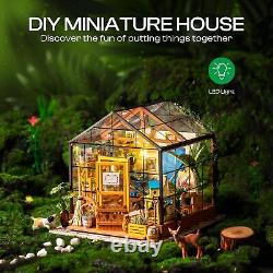 Miniature House Kit DIY Mini Dollhouse with Accessories Tiny House Making Kit