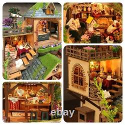 Miniature House Kit, Dollhouse Kit, Miniature Kit, DIY Mini House Building Ki