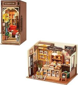 Miniature House Kit Tiny Store Making Kit Becka's Baking House DIY Book Nook