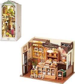 Miniature House Kit Tiny Store Making Kit Becka's Baking House DIY Book Nook