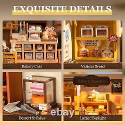 Miniature House Kit Tiny Store Making Kit Becka's Baking House DIY Book Nook