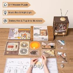 Miniature House Kit Tiny Store Making Kit Becka's Baking House Wooden Music Box