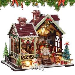 Miniature House Kits for Adults Wooden 3D DIY Model Craft Family Christmas Home