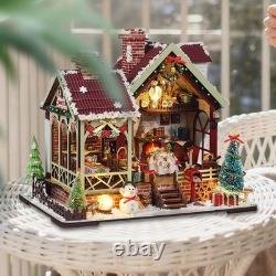 Miniature House Kits for Adults Wooden 3D DIY Model Craft Family Christmas Home