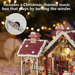 Miniature House Kits for Adults Wooden 3D DIY Model Craft Family Christmas Home