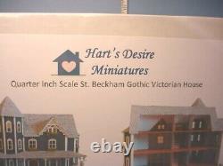 Miniature St Beckham Gothic Victorian House KIT 1/4 (148) Scale Hart's